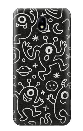 S4101 Cute Cartoon Monster Pattern Hülle Schutzhülle Taschen für Samsung Galaxy J7 (2018), J7 Aero, J7 Top, J7 Aura, J7 Crown, J7 Refine, J7 Eon, J7 V 2nd Gen, J7 Star