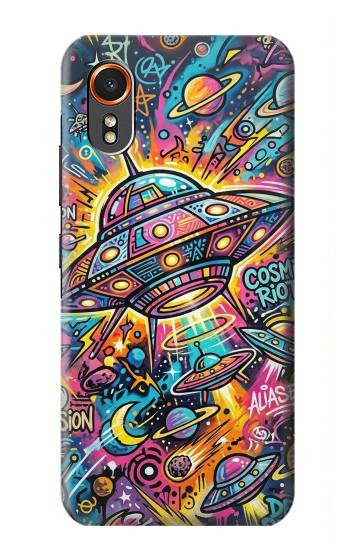 S4085 Cosmic Spaceship Psychedelic Art Hülle Schutzhülle Taschen für Samsung Galaxy XCover7