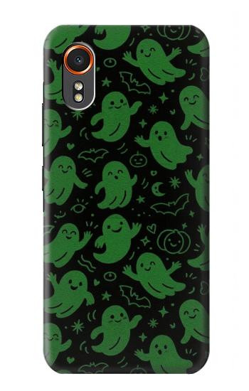 S4087 Cute Green Ghost Cartoon Pattern Hülle Schutzhülle Taschen für Samsung Galaxy XCover7