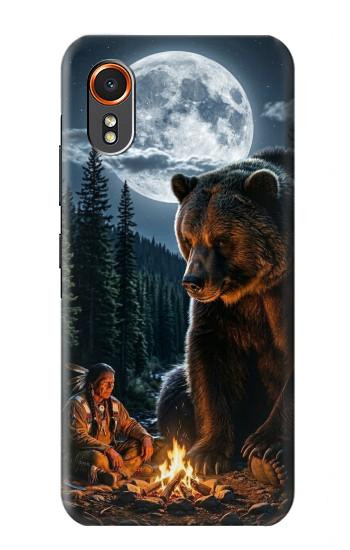 S4095 Majestic Bear Indian Wilderness Art Hülle Schutzhülle Taschen für Samsung Galaxy XCover7