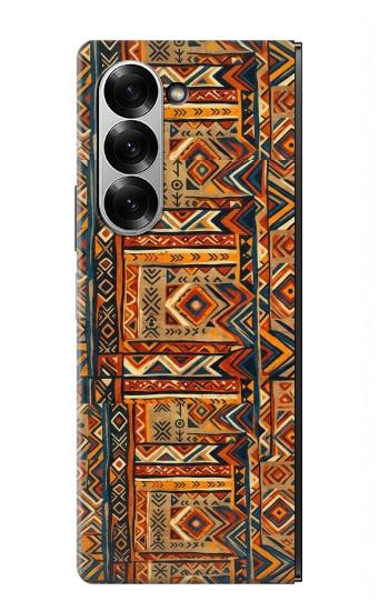 S4079 Tribal Geometric Ethnic Pattern Hülle Schutzhülle Taschen für Samsung Galaxy Z Fold 6