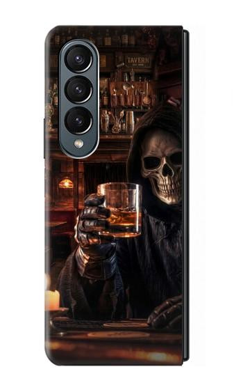 S4102 Vintage Skull Tavern Artwork Hülle Schutzhülle Taschen für Samsung Galaxy Z Fold 4