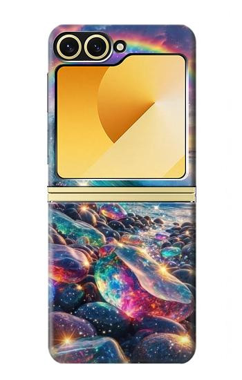 S4084 Rainbow Ocean Wave Fantasy Hülle Schutzhülle Taschen für Samsung Galaxy Z Flip 6, Flip 7 FE