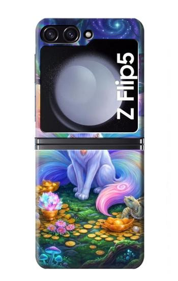 S4088 Fantasy Fox Spirit Magical Artwork Hülle Schutzhülle Taschen für Samsung Galaxy Z Flip 5