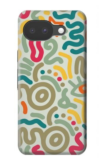 S4078 Abstract Colorful Doodle Pattern Hülle Schutzhülle Taschen für Google Pixel 10a