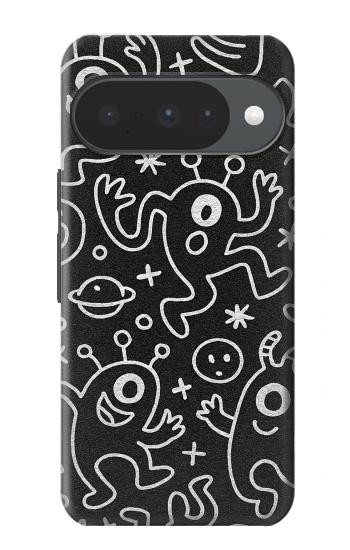 S4101 Cute Cartoon Monster Pattern Hülle Schutzhülle Taschen für Google Pixel 10, 10 Pro