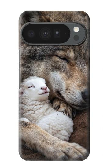 S4089 Gentle Wolf And Lamb Friendship Art Hülle Schutzhülle Taschen für Google Pixel 10 Pro XL