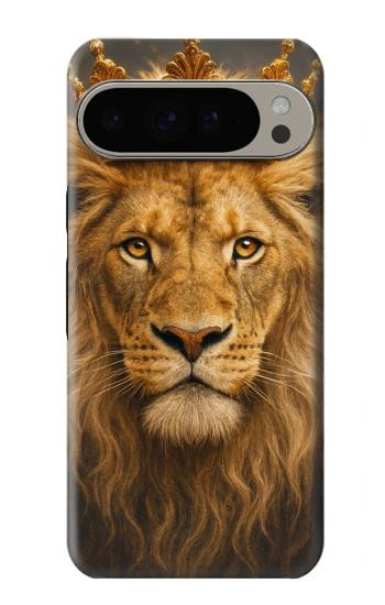 S4093 Royal Lion Portrait Artwork Hülle Schutzhülle Taschen für Google Pixel 9 Pro XL