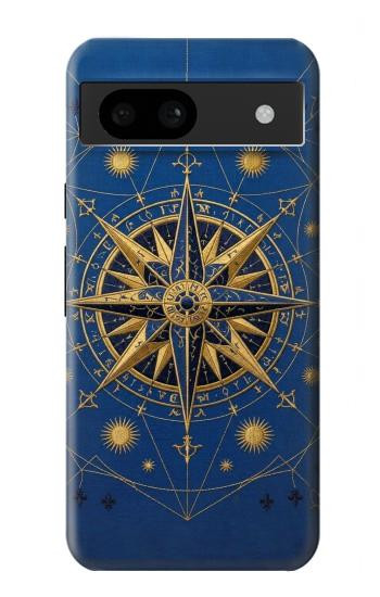 S4086 Nautical Compass Maritime Design Hülle Schutzhülle Taschen für Google Pixel 8a