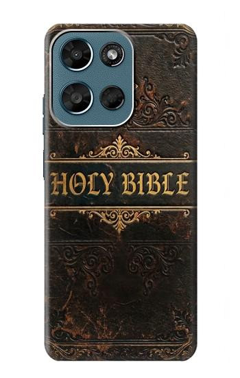 S4109 Vintage Antique Bible Book Cover Art Hülle Schutzhülle Taschen für Motorola Moto G (2026), G Play (2026)