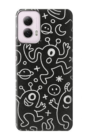S4101 Cute Cartoon Monster Pattern Hülle Schutzhülle Taschen für Motorola Moto G Power 5G (2024)