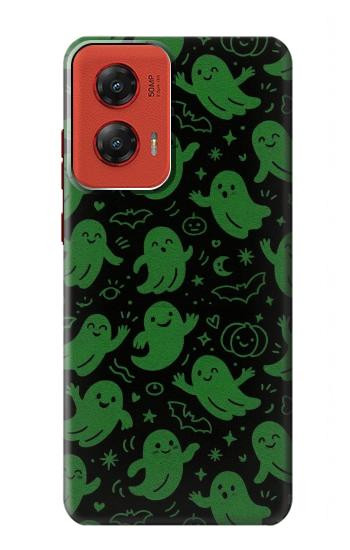 S4087 Cute Green Ghost Cartoon Pattern Hülle Schutzhülle Taschen für Motorola Moto G Stylus 5G (2024)