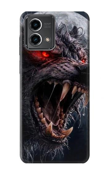 S4094 Wolf Moonlight Fantasy Art Hülle Schutzhülle Taschen für Motorola Moto G Stylus 5G (2023)