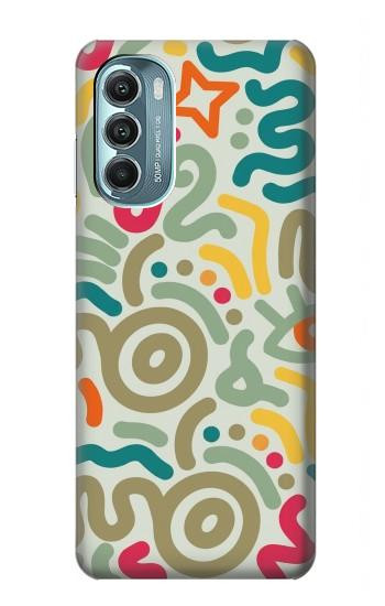 S4078 Abstract Colorful Doodle Pattern Hülle Schutzhülle Taschen für Motorola Moto G Stylus 5G (2022)