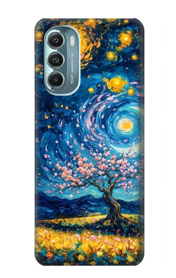 S4081 Dreamy Spiral Galaxy Night Sky Art Hülle Schutzhülle Taschen für Motorola Moto G Stylus 5G (2022)