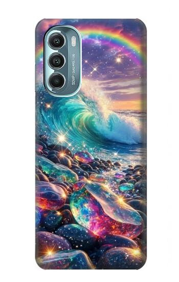 S4084 Rainbow Ocean Wave Fantasy Hülle Schutzhülle Taschen für Motorola Moto G Stylus 5G (2022)