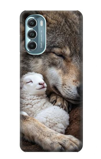 S4089 Gentle Wolf And Lamb Friendship Art Hülle Schutzhülle Taschen für Motorola Moto G Stylus 5G (2022)