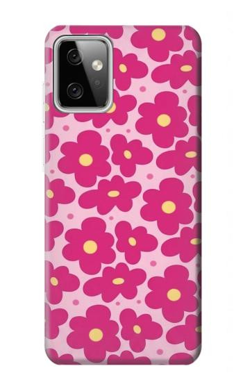 S4097 Pink Floral Seamless Pattern Design Hülle Schutzhülle Taschen für Motorola Moto G Power (2023) 5G