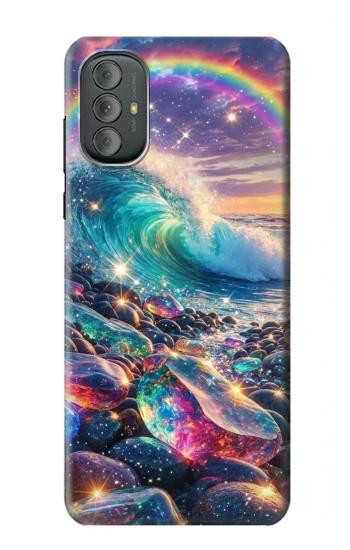 S4084 Rainbow Ocean Wave Fantasy Hülle Schutzhülle Taschen für Motorola Moto G Power 2022, G Play 2023