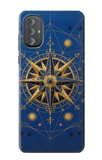 S4086 Nautical Compass Maritime Design Hülle Schutzhülle Taschen für Motorola Moto G Power 2022, G Play 2023