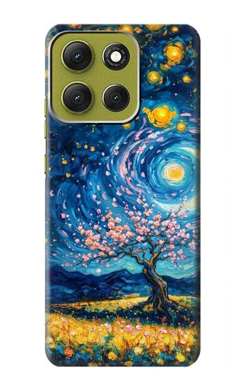 S4081 Dreamy Spiral Galaxy Night Sky Art Hülle Schutzhülle Taschen für Motorola Moto G86