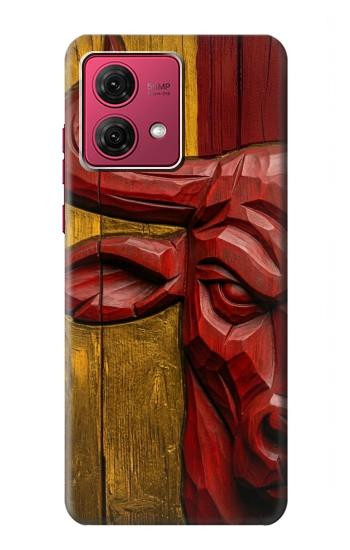 S4098 Span Bull Carved Artwork Hülle Schutzhülle Taschen für Motorola Moto G84