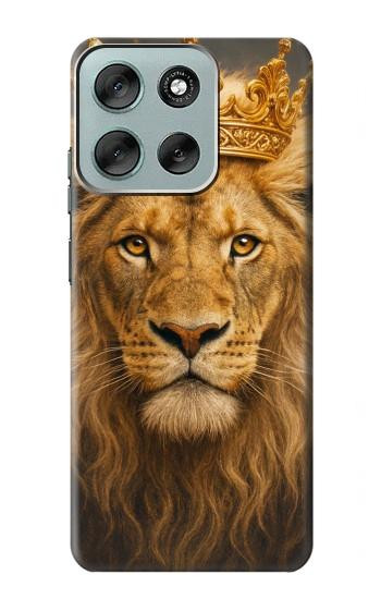 S4093 Royal Lion Portrait Artwork Hülle Schutzhülle Taschen für Motorola Moto G56