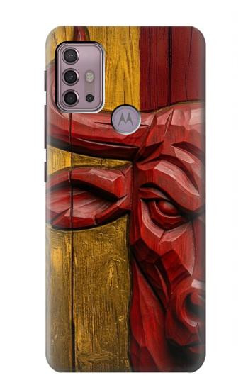 S4098 Span Bull Carved Artwork Hülle Schutzhülle Taschen für Motorola Moto G30, G20, G10