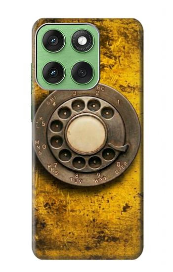 S4107 Retro Rotary Phone Dial Vintage Hülle Schutzhülle Taschen für Motorola Edge 60