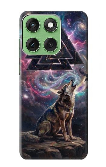 S4110 Mystic Wolf Ancient Symbol Artwork Hülle Schutzhülle Taschen für Motorola Edge 60