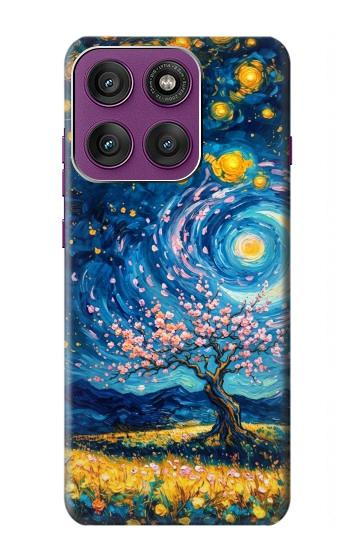 S4081 Dreamy Spiral Galaxy Night Sky Art Hülle Schutzhülle Taschen für Motorola Edge 60 Pro