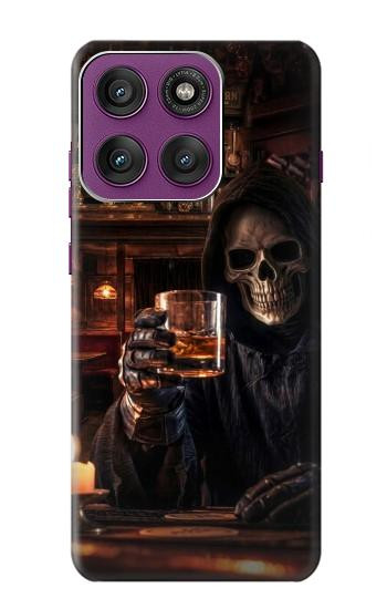 S4102 Vintage Skull Tavern Artwork Hülle Schutzhülle Taschen für Motorola Edge 60 Pro