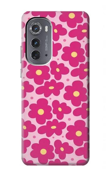 S4097 Pink Floral Seamless Pattern Design Hülle Schutzhülle Taschen für Motorola Edge (2022)