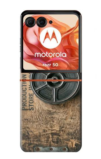 S4108 Vintage Camera Film Reel Artwork Hülle Schutzhülle Taschen für Motorola Razr 70,60,50, Razr (2026, 2025, 2024)