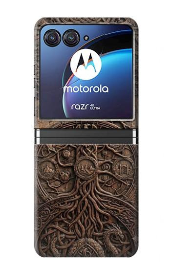 S4103 Ancient Tree Of Life Symbol Art Hülle Schutzhülle Taschen für Motorola Razr 40 Ultra