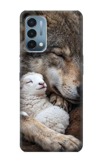 S4089 Gentle Wolf And Lamb Friendship Art Hülle Schutzhülle Taschen für OnePlus Nord N200 5G