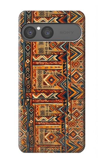 S4079 Tribal Geometric Ethnic Pattern Hülle Schutzhülle Taschen für Sony Xperia 10 VII