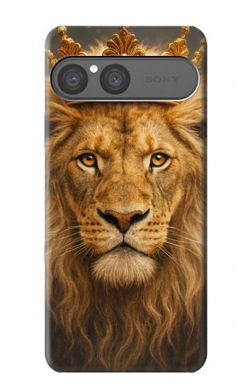 S4093 Royal Lion Portrait Artwork Hülle Schutzhülle Taschen für Sony Xperia 10 VII