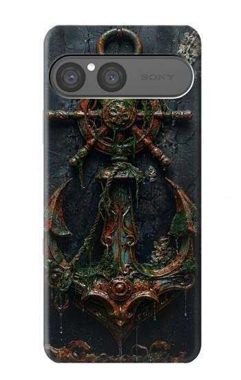 S4106 Vintage Maritime Anchor Helm Art Hülle Schutzhülle Taschen für Sony Xperia 10 VII