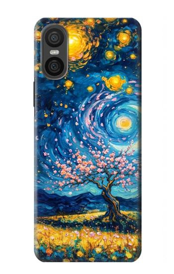 S4081 Dreamy Spiral Galaxy Night Sky Art Hülle Schutzhülle Taschen für Sony Xperia 10 VI