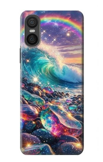 S4084 Rainbow Ocean Wave Fantasy Hülle Schutzhülle Taschen für Sony Xperia 10 VI