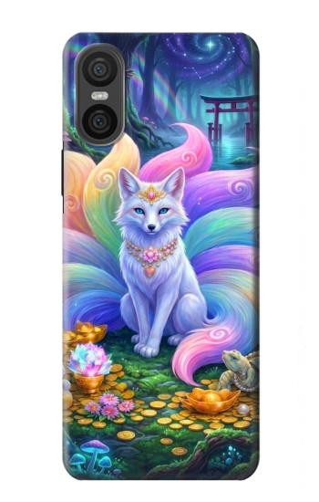 S4088 Fantasy Fox Spirit Magical Artwork Hülle Schutzhülle Taschen für Sony Xperia 10 VI