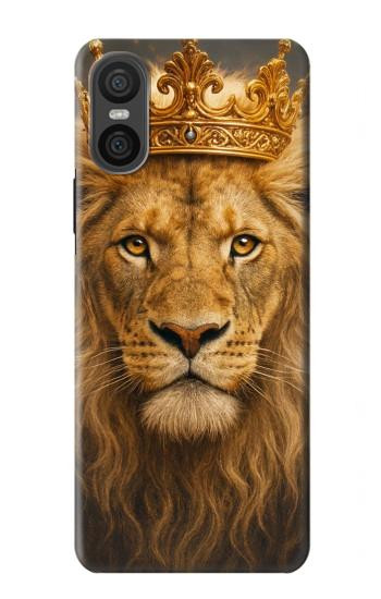 S4093 Royal Lion Portrait Artwork Hülle Schutzhülle Taschen für Sony Xperia 10 VI