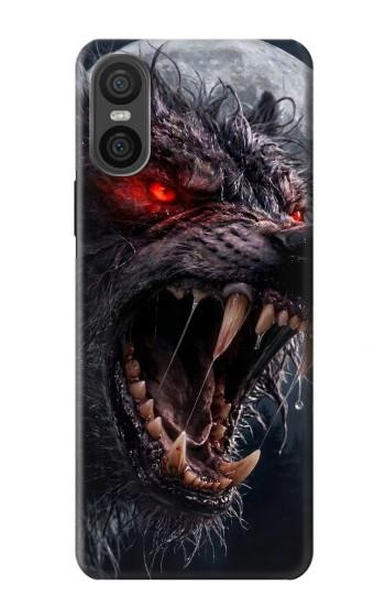 S4094 Wolf Moonlight Fantasy Art Hülle Schutzhülle Taschen für Sony Xperia 10 VI