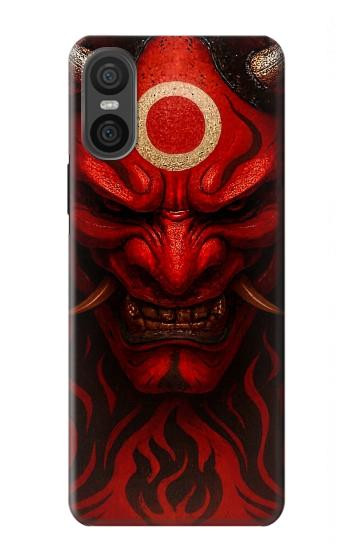 S4099 Mystic Red Demon Illustration Hülle Schutzhülle Taschen für Sony Xperia 10 VI