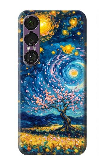 S4081 Dreamy Spiral Galaxy Night Sky Art Hülle Schutzhülle Taschen für Sony Xperia 1 VII