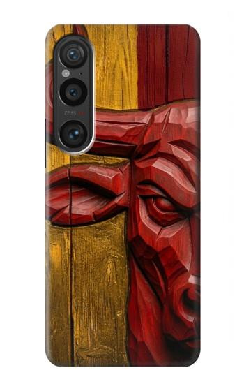 S4098 Span Bull Carved Artwork Hülle Schutzhülle Taschen für Sony Xperia 1 VI