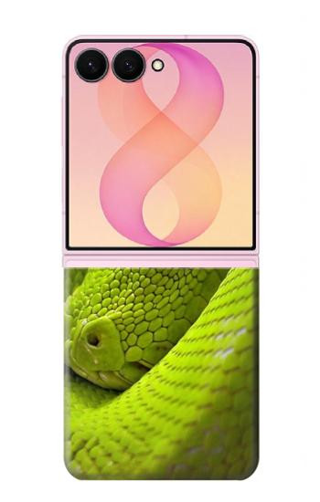 S0785 Green Snake Hülle Schutzhülle Taschen für Samsung Galaxy Z Flip 8