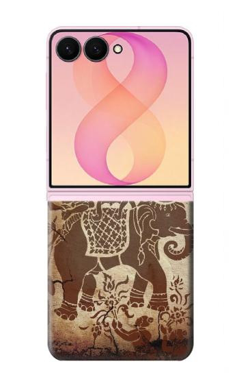 S2102 Thai Art Buddha on Elephant Hülle Schutzhülle Taschen für Samsung Galaxy Z Flip 8