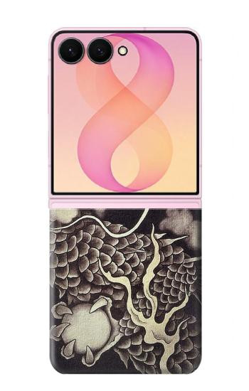 S2719 Japan Painting Dragon Hülle Schutzhülle Taschen für Samsung Galaxy Z Flip 8